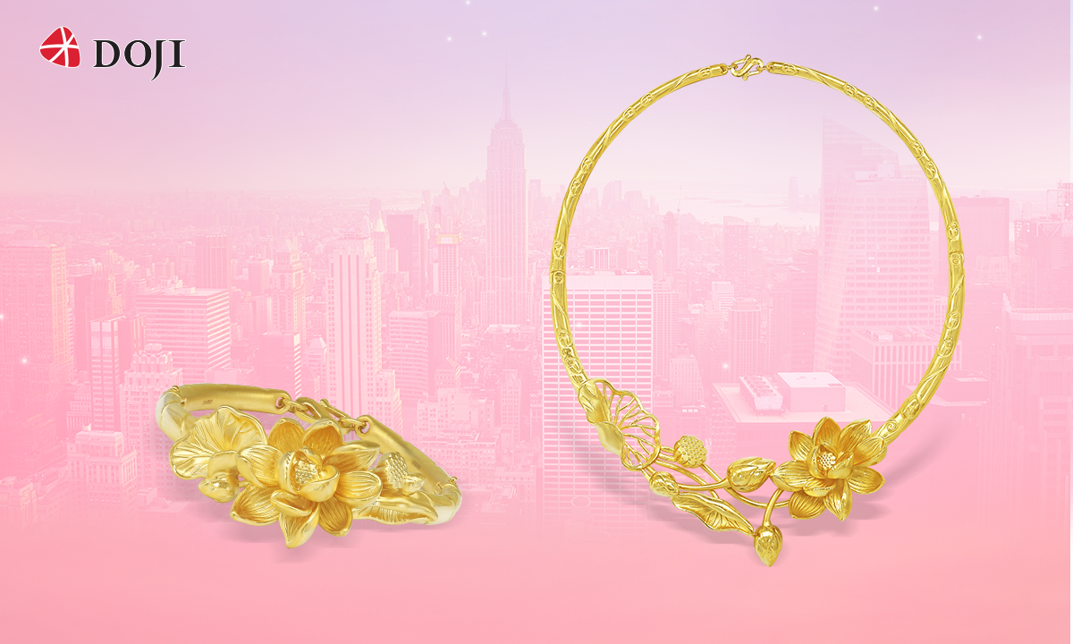 Trang sức vàng 24K Vu Quy tượng trưng cho hạnh phúc sung túc, vững bền của đôi uyên ương.