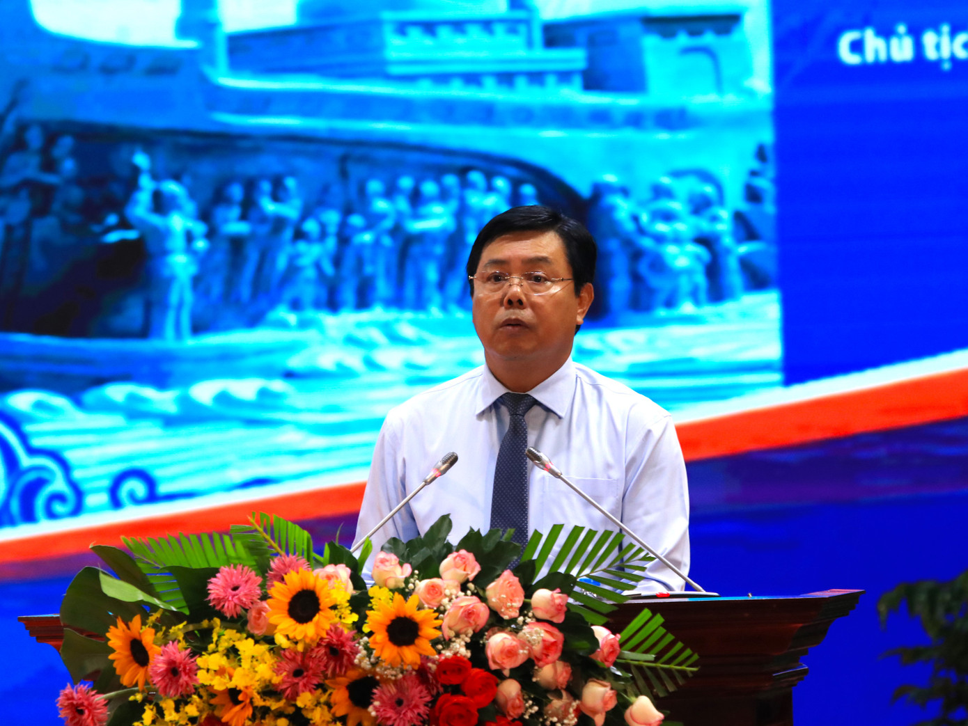 Ông Nguyễn Tiến Hải – Bí thư Tỉnh ủy Cà Mau phát biểu khai mạc Hội thảo.