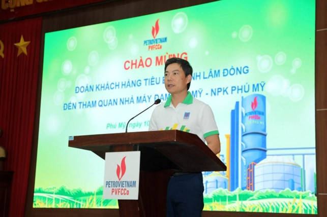 Ông Lê Mạnh Tài – Phó Giám đốc Nhà máy Đạm Phú Mỹ đã gửi lời cảm ơn đến các khách hàng của PVFCCo – PSE.