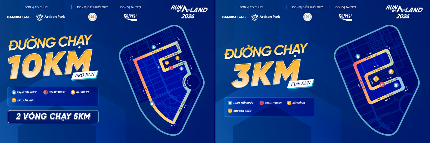 “Run to A-land 2024” sẽ mang dấu ấn riêng với hai cự ly thử thách, 10km và 3km, trong không gian tươi xanh và bầu không khí trong lành của Artisan Park. “Run to A-land 2024” sẽ mang dấu ấn riêng với hai cự ly thử thách, 10km và 3km, trong không gian tươi xanh và bầu không khí trong lành của Artisan Park.