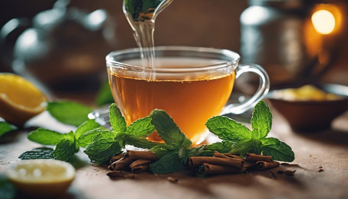 Trà bạc hà có lợi cho tiêu hóa và miễn dịch. Ảnh: Pinterest