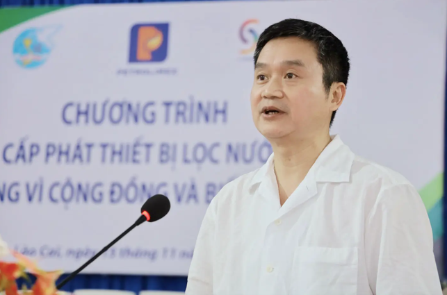 Bí thư Đảng ủy, Chủ tịch HĐQT Petrolimex Phạm Văn Thanh phát biểu tại chương trình