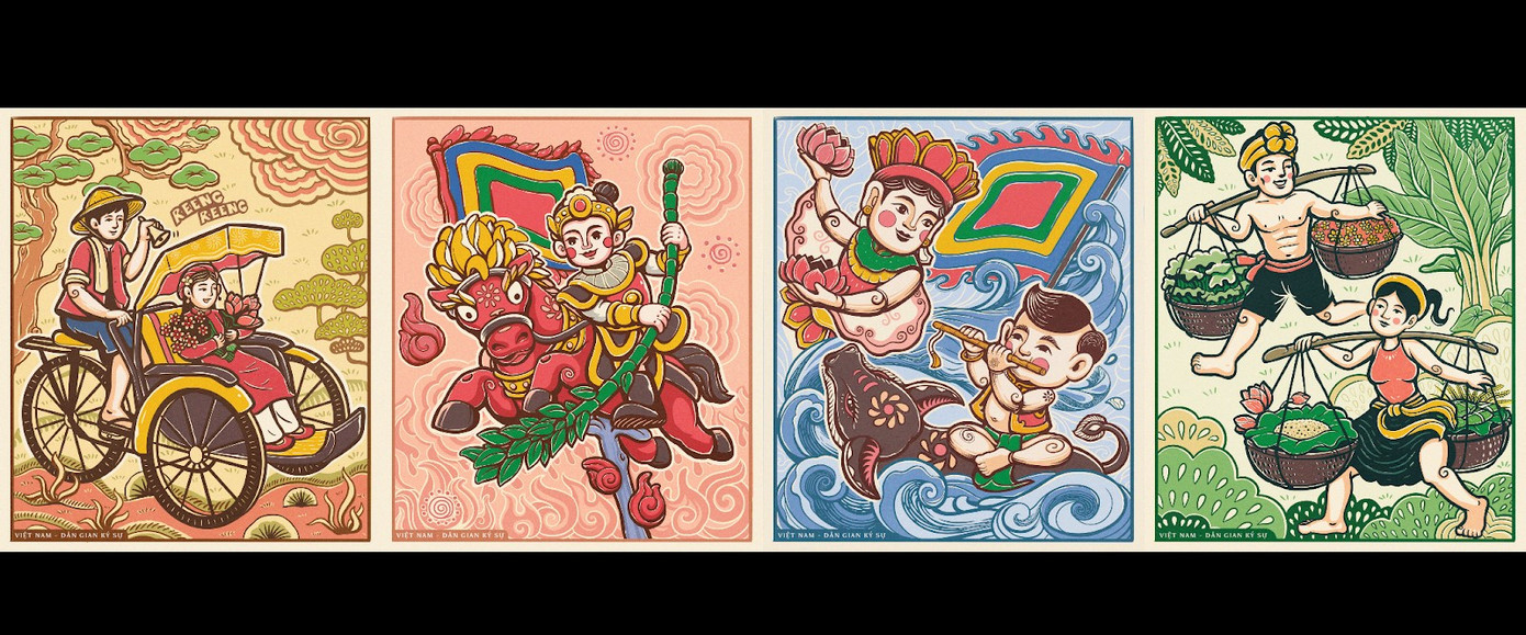 Họa sĩ trẻ Chung Phạm mang đến BST UTme! Dân Gian Ký Sự với những họa tiết dân gian đặc trưng của Việt Nam