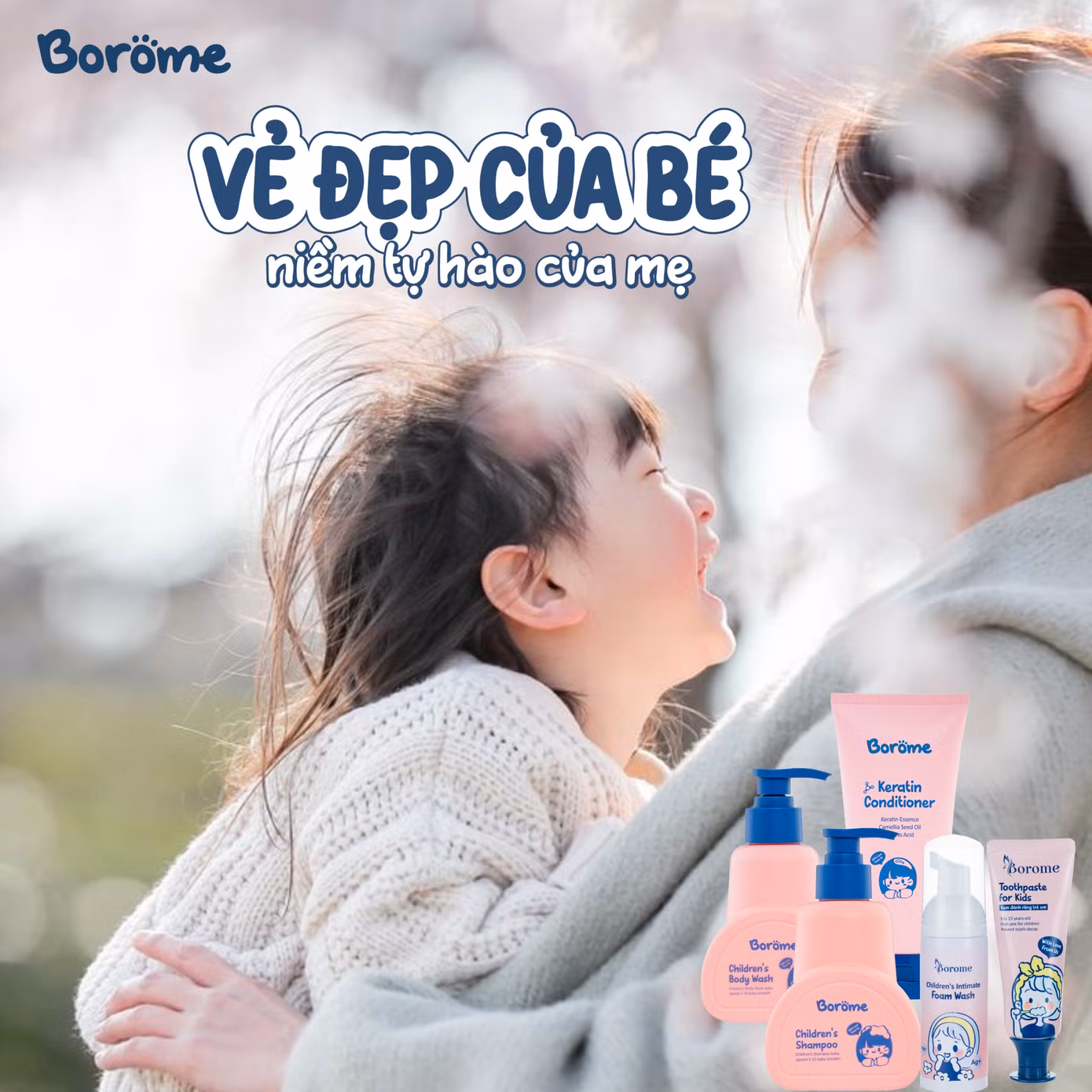Không chỉ nổi tiếng với dòng dầu gội đầu cho trẻ, Borome còn được biết đến với bộ chăm sóc da toàn diện, lành tính, được rất nhiều phụ huynh an tâm lựa chọn. Không chỉ nổi tiếng với dòng dầu gội đầu cho trẻ, Borome còn được biết đến với bộ chăm sóc da toàn diện, lành tính, được rất nhiều phụ huynh an tâm lựa chọn.