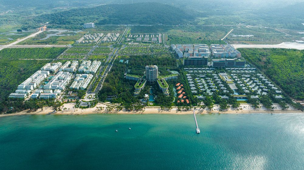 Khu nghỉ dưỡng InterContinental Phu Quoc và Regent Phu Quoc thuộc Khu phức hợp nghỉ dưỡng giải trí Phu Quoc Marina do BIM Land phát triển. Ảnh: BIM Land.