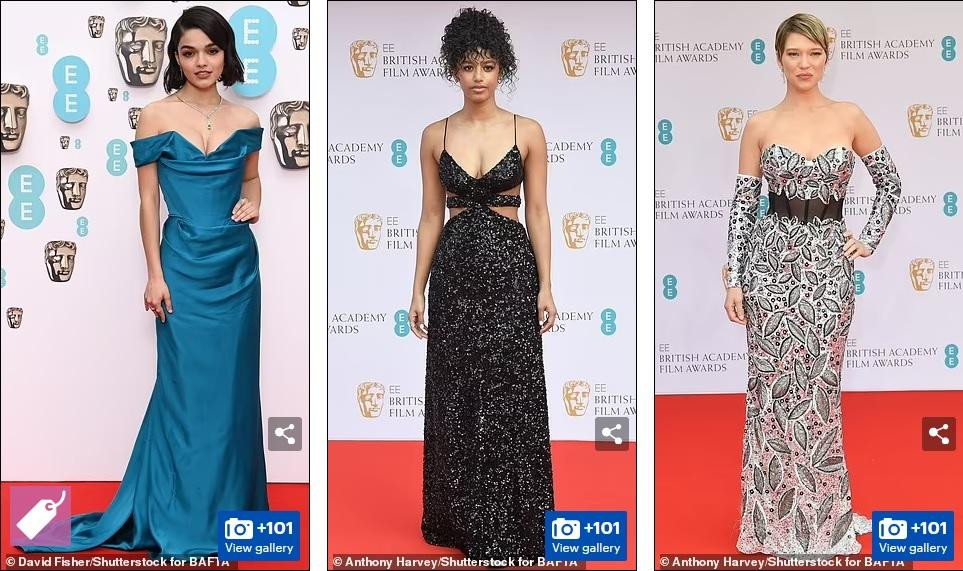 Từ trái qua phải: Rachel Zegler, Shalom Brune-Franklin và Léa Seydoux.