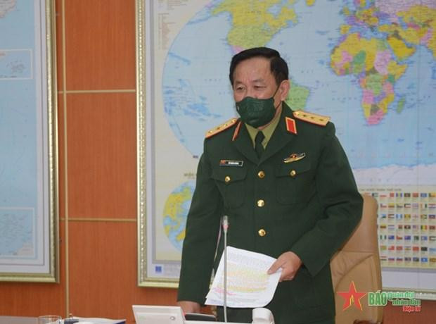 Thượng tướng Võ Minh Lương chủ trì hội nghị. (Nguồn: qdnd.vn) Thượng tướng Võ Minh Lương chủ trì hội nghị. (Nguồn: qdnd.vn)
