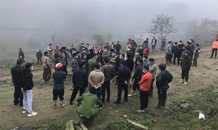 Hiện trường vụ xô xát. Ảnh: VietNamPlus