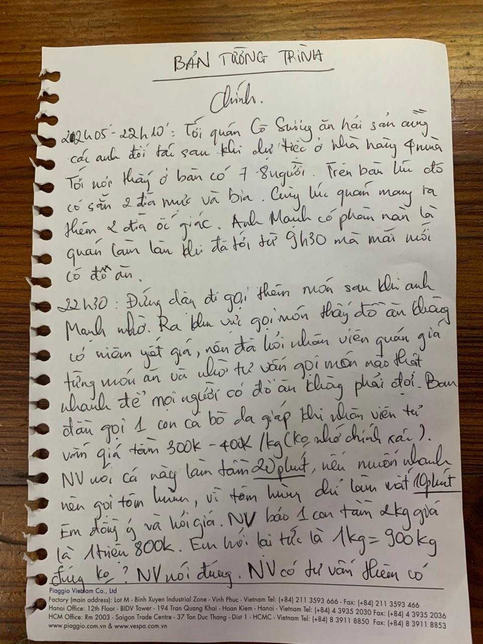 Mới nhất vụ 'bữa ăn hải sản giá 42,5 triệu đồng' ở Nha Trang ảnh 1 Mới nhất vụ 'bữa ăn hải sản giá 42,5 triệu đồng' ở Nha Trang ảnh 1