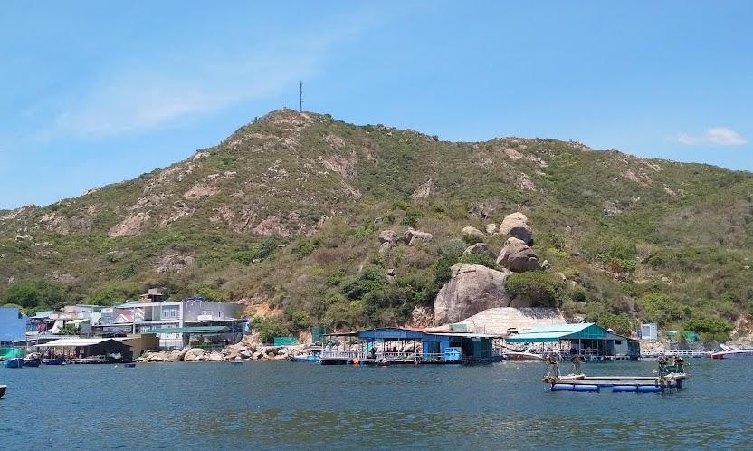 Người dân đảo Bình Ba nuôi tôm hùm trên vịnh Cam ranh