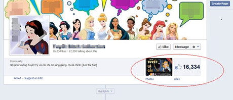 Một fanpage chế ảnh nhanh chóng có một lượng like lớn.. Một fanpage chế ảnh nhanh chóng có một lượng like lớn.