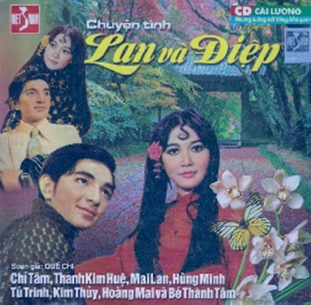 Bìa đĩa hát Lan và Điệp ăn khách suốt thời gian dài