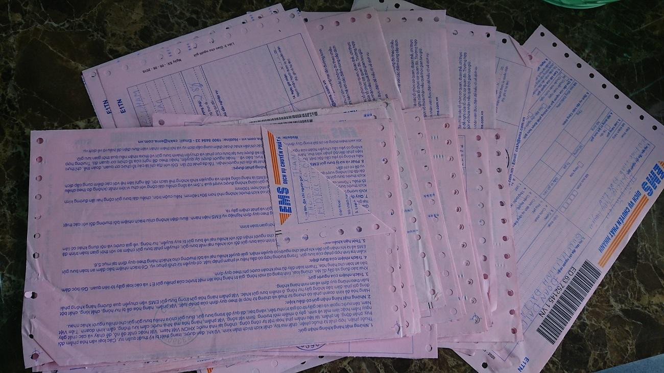 Giấy biên nhận bưu điện thể hiện, ông Trần Văn Yên gửi đơn thư đến nhiều cơ quan chức năng tỉnh Đắk Lắk