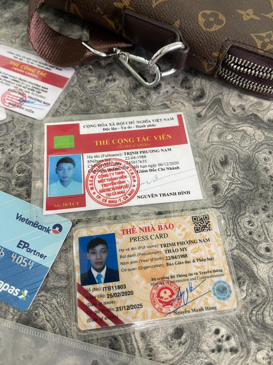 Giấy tờ của Nam bị cơ quan điều tra tạm giữ