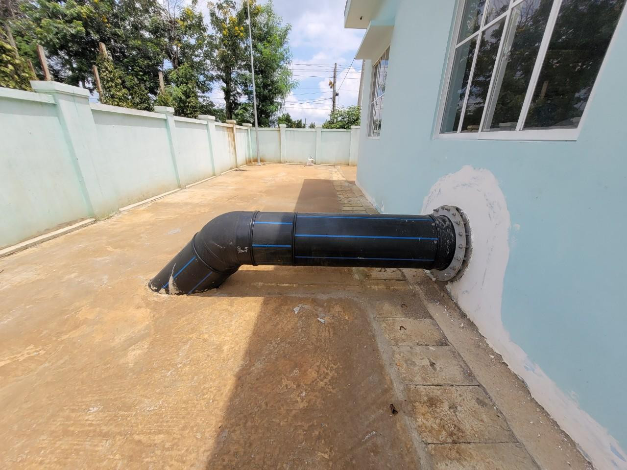 Trạm bơm tại tiểu dự án ở thôn Tiến Cường