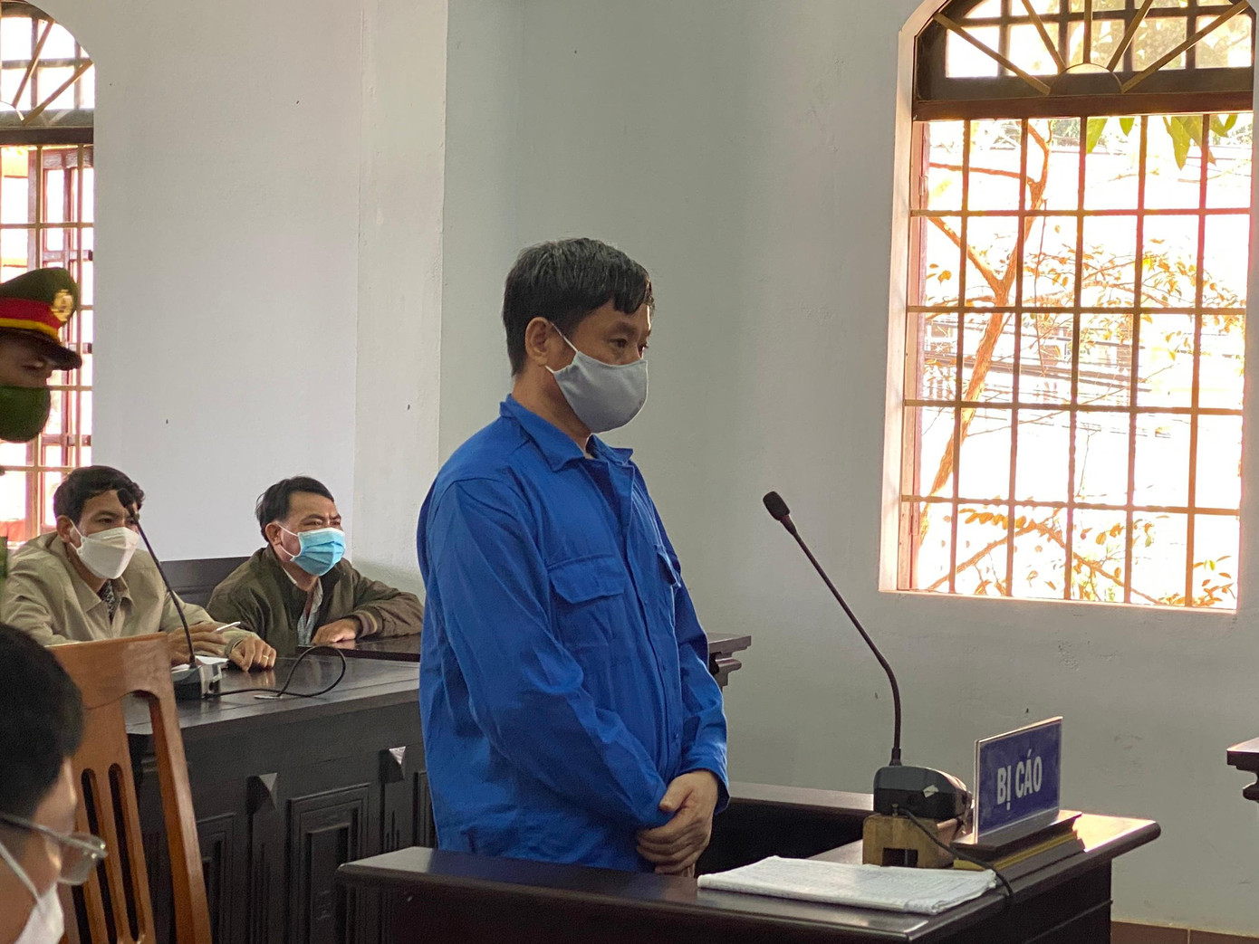 Bị cáo Đỗ Văn Minh tại phiên xét xử sơ thẩm Bị cáo Đỗ Văn Minh tại phiên xét xử sơ thẩm