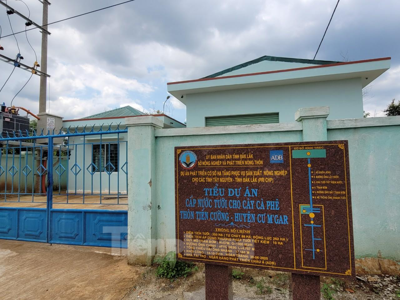 Tiểu dự án tưới tiêu tại thôn Tiến Cường xảy ra nhiều sai phạm