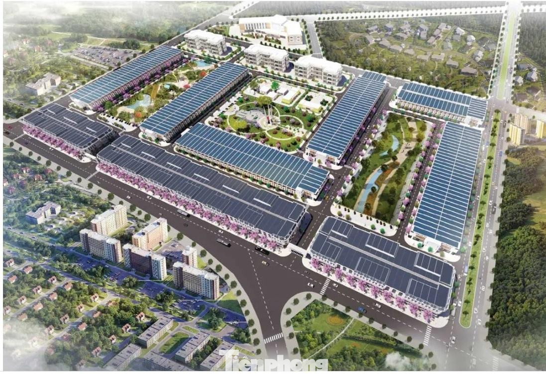 Ảnh chụp từ phối cảnh nhìn tổng thể của dự án khu dân cư Hà Huy Tập do Công ty Ân Phú làm chủ đầu tư