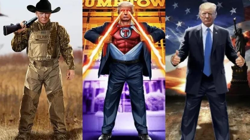 Hình ảnh ông Trump trong loạt thẻ NFT mới ra mắt