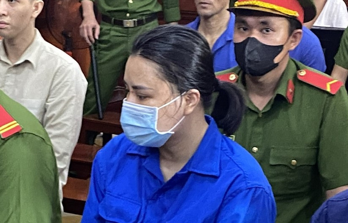 Hoài DJ tại phiên tòa ngày 5/6. Ảnh: Tân Châu.