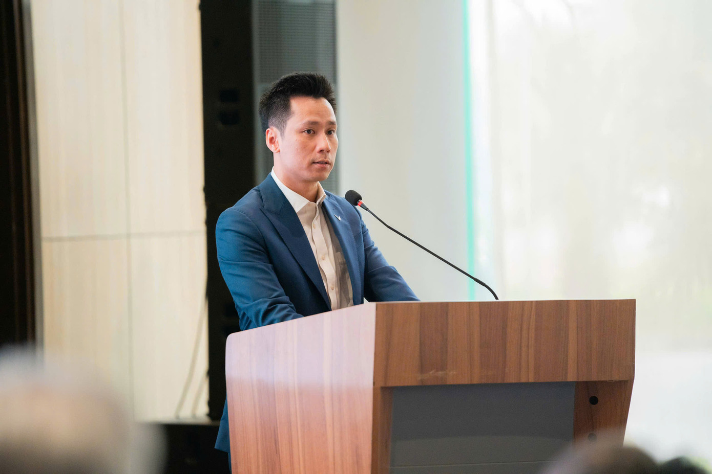 Ông Lê Ngọc Anh - Giám đốc nhà máy VinFast Việt Nam. Ông Lê Ngọc Anh - Giám đốc nhà máy VinFast Việt Nam.