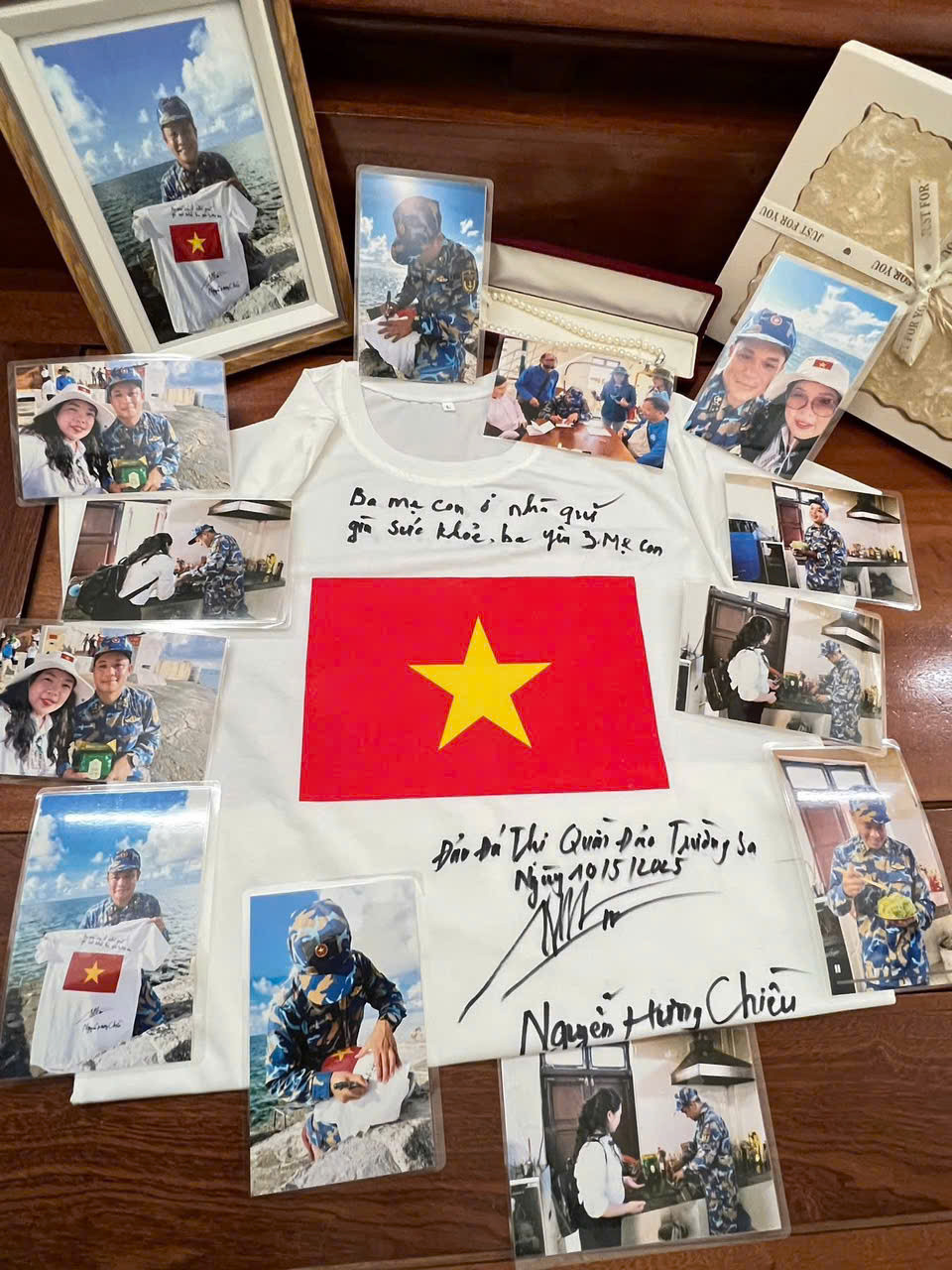 Những khoảnh khắc yêu thương gửi về hậu phương nơi đất liền.