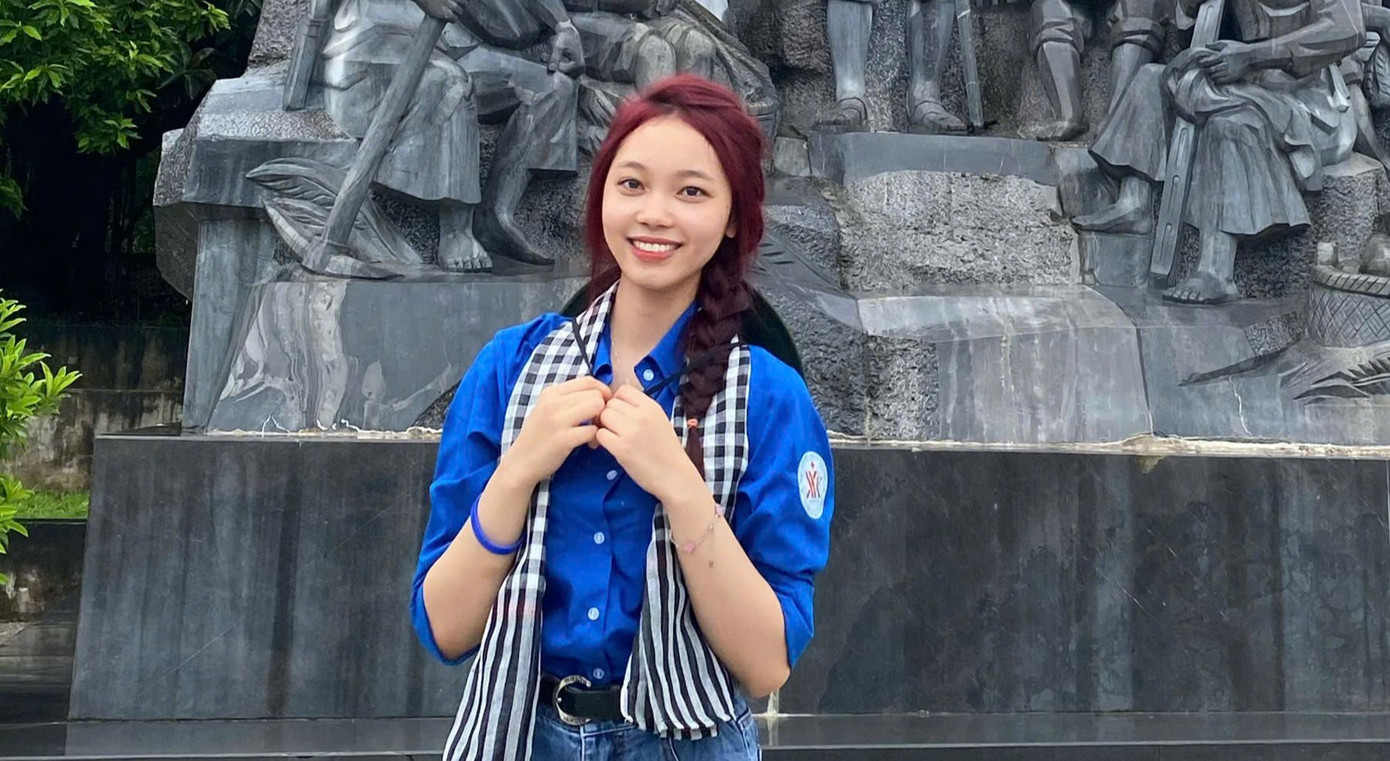 Bạn Nguyễn Thị Hậu - sinh viên ngành Điều dưỡng, Trường Cao đẳng Y tế Hà Đông.