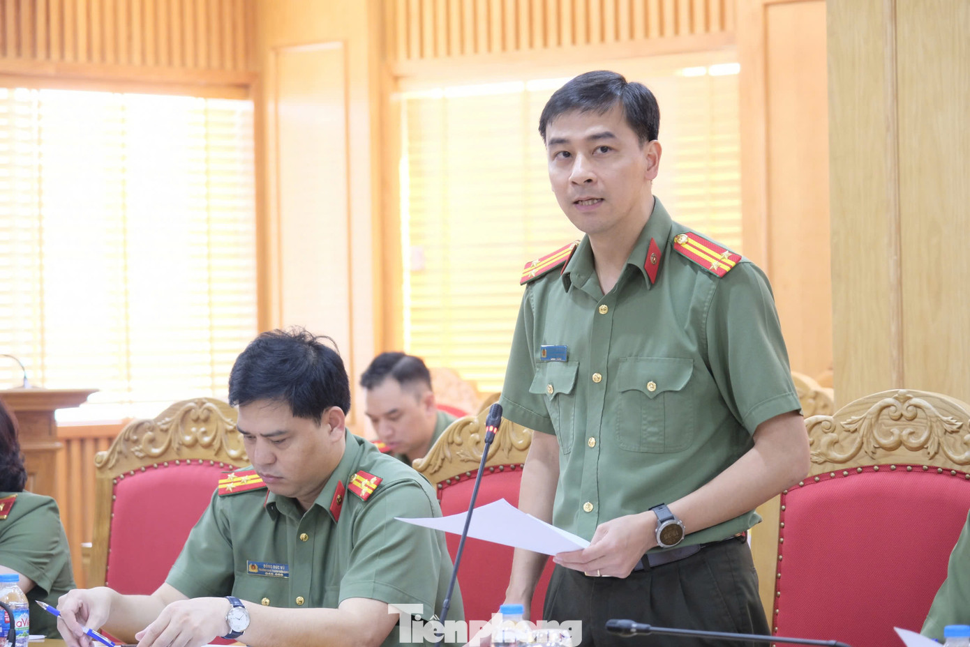 Đại diện lãnh đạo các ban, đơn vị trong Cụm Đoàn trực thuộc báo cáo tại hội nghị.