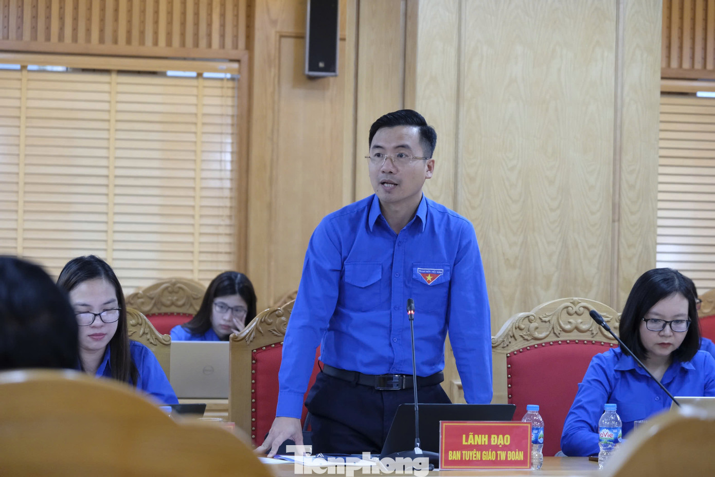 Đại diện lãnh đạo các ban T.Ư Đoàn chia sẻ tại hội nghị.