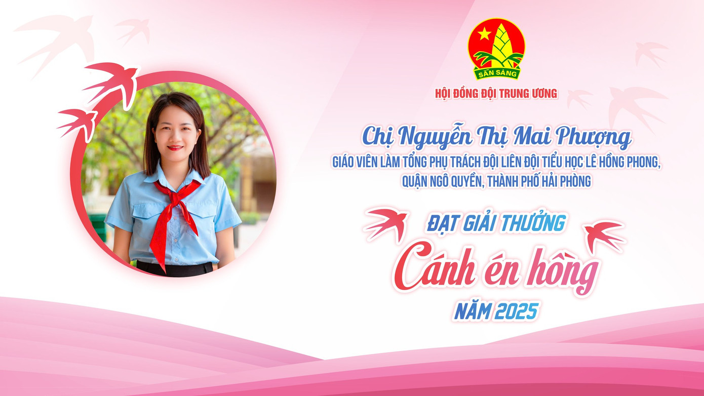 Mỗi thầy cô là một "Cánh én" miệt mài gieo yêu thương, lan tỏa giá trị sống đẹp và vun trồng lý tưởng trong trái tim của hàng triệu thiếu nhi trên khắp mọi miền đất nước. Mỗi thầy cô là một "Cánh én" miệt mài gieo yêu thương, lan tỏa giá trị sống đẹp và vun trồng lý tưởng trong trái tim của hàng triệu thiếu nhi trên khắp mọi miền đất nước.