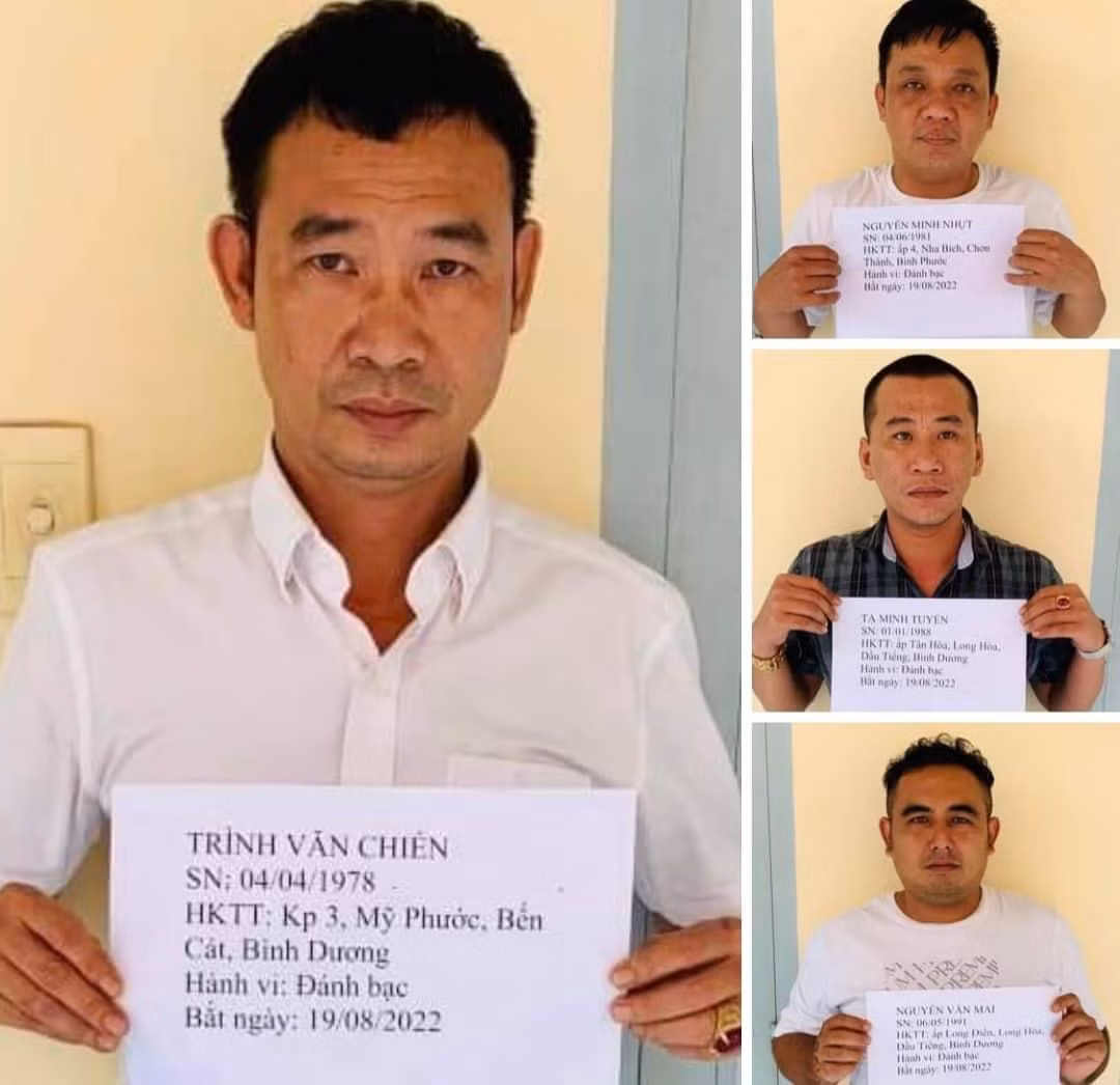 Các đối tượng tham gia đánh bạc