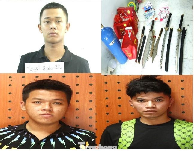 Nhóm đối tượng và tang vật gây án