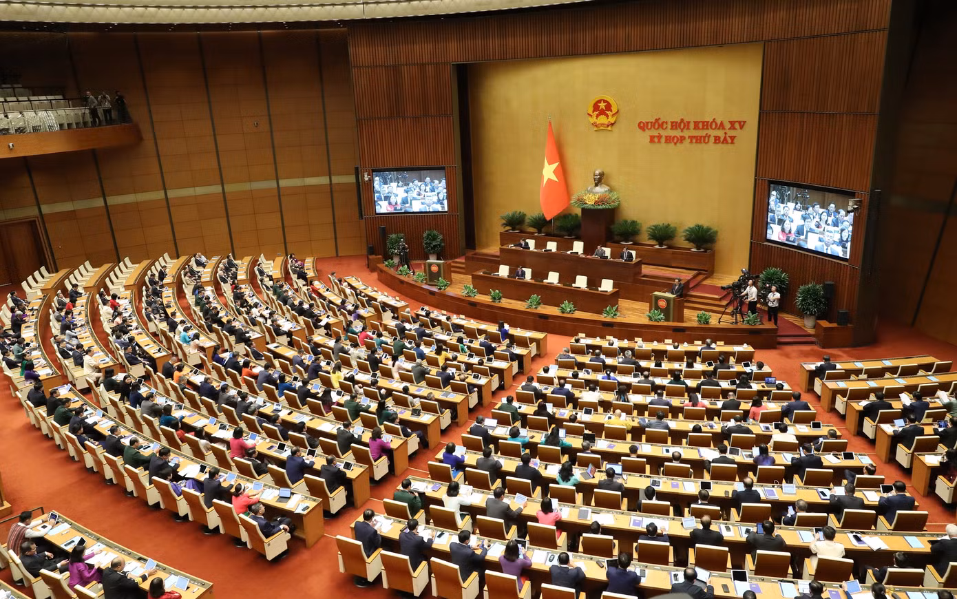 Phiên khai mạc kỳ họp Quốc hội. Ảnh: Như Ý