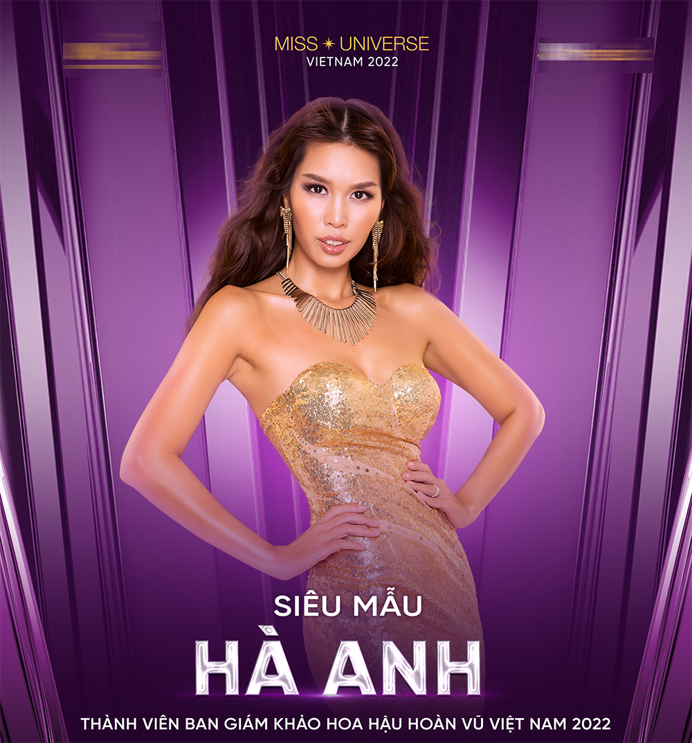 Siêu mẫu Hà Anh làm giám khảo Hoa hậu Hoàn vũ Việt Nam 2022.