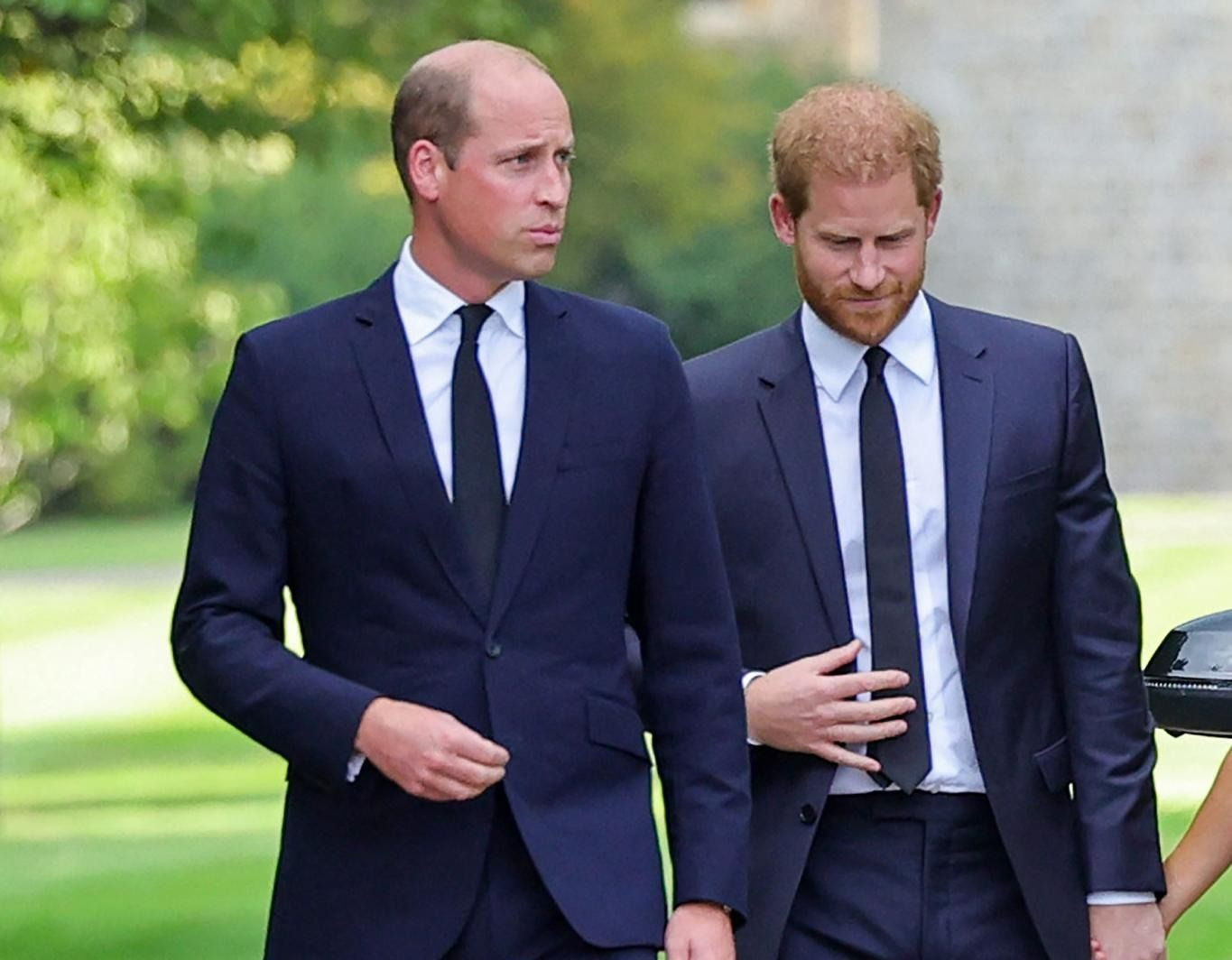 William và Harry cùng tham dự tang lễ dượng nhưng không nói chuyện với nhau. Ảnh: Getty Images. William và Harry cùng tham dự tang lễ dượng nhưng không nói chuyện với nhau. Ảnh: Getty Images.