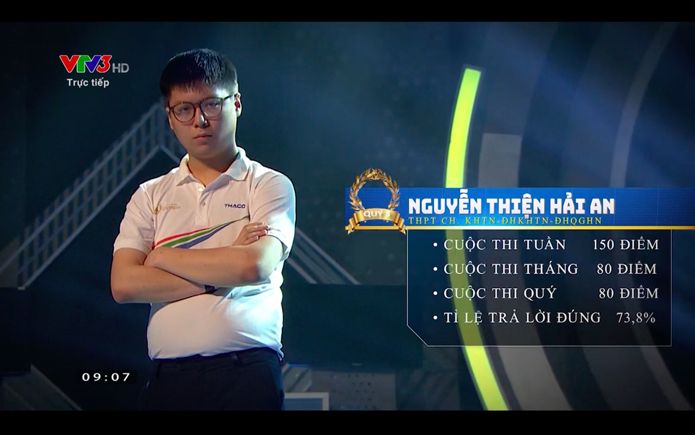 Chàng trai Quảng Ninh Nguyễn Hoàng Khánh vô địch Đường lên đỉnh Olympia năm thứ 21 ảnh 23 Chàng trai Quảng Ninh Nguyễn Hoàng Khánh vô địch Đường lên đỉnh Olympia năm thứ 21 ảnh 23