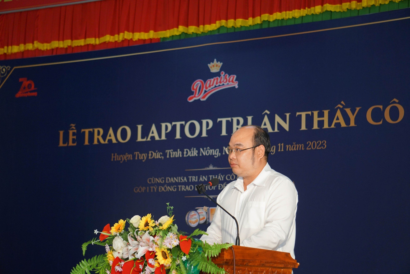 Ông Trần Vĩnh Phú - Phó Chủ tịch UBND huyện Tuy Đức phát biểu tại chương trình. Ông Trần Vĩnh Phú - Phó Chủ tịch UBND huyện Tuy Đức phát biểu tại chương trình.