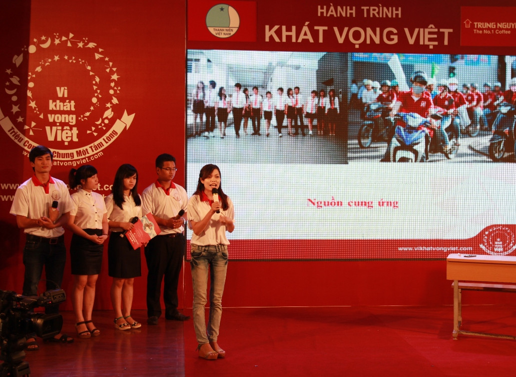 Các đội thi trình bày ý tưởng kinh doanh