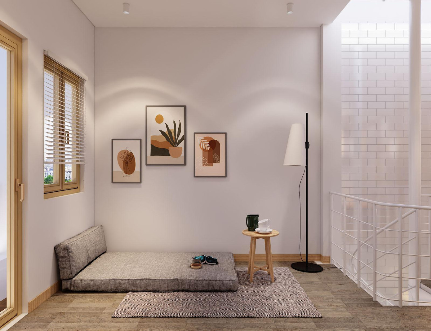 Ở phòng ngủ này, chủ nhà không yêu cầu đầu tư quá mức nên mọi sự bố trí đều gần như là tối giản.