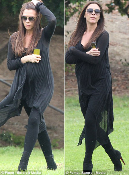 Bà bầu sành điệu Victoria Beckham