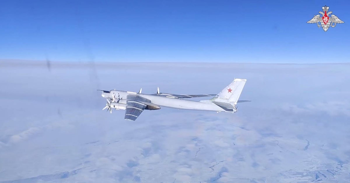 Máy bay ném bom chiến lược Tu-95MS của Nga. (Ảnh: Bộ Quốc phòng Nga)