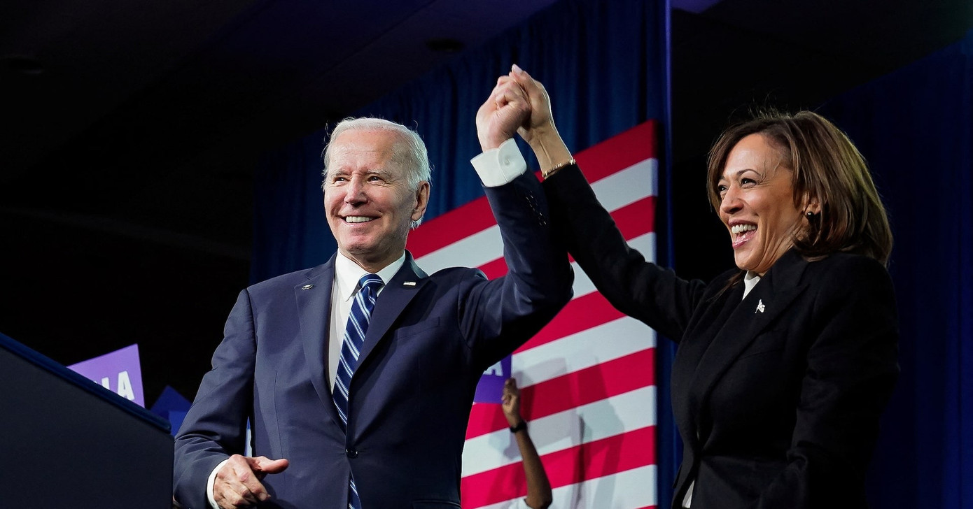 Tổng thống Mỹ Joe Biden và Phó Tổng thống Kamala Harris. (Ảnh: Reuters)