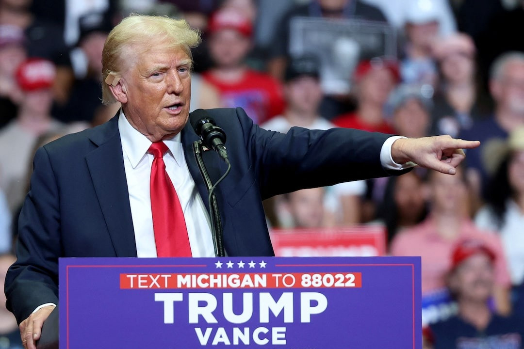 Ông Donald Trump tại cuộc vận động tranh cử ngày 20/7. (Ảnh: Reuters) Ông Donald Trump tại cuộc vận động tranh cử ngày 20/7. (Ảnh: Reuters)