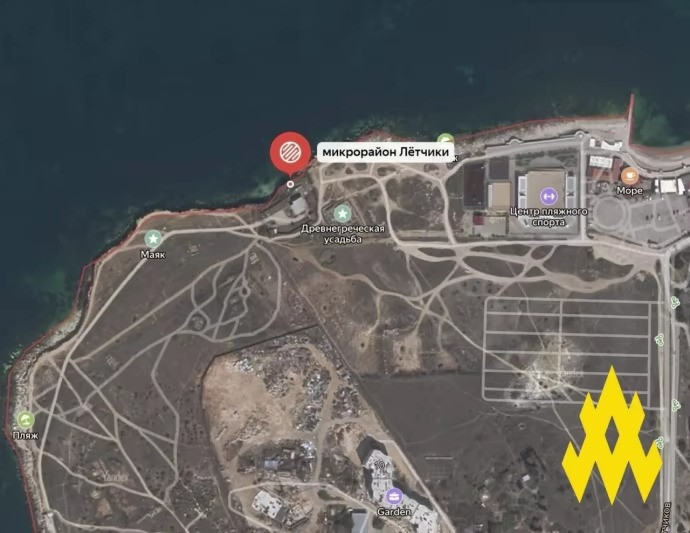 Vị trí được cho là nơi quân đội Nga triển khai thêm hệ thống phòng không. Ảnh: Atesh Vị trí được cho là nơi quân đội Nga triển khai thêm hệ thống phòng không. Ảnh: Atesh