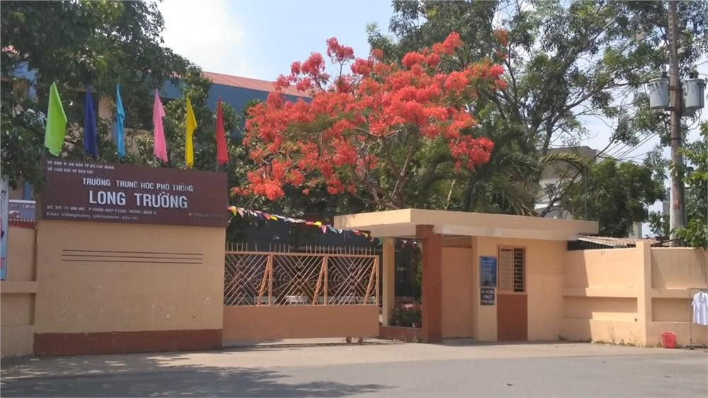 Trường THPT Long Trường (TP Thủ Đức, TPHCM) nơi xảy ra sự việc (ảnh: website trường) Trường THPT Long Trường (TP Thủ Đức, TPHCM) nơi xảy ra sự việc (ảnh: website trường)
