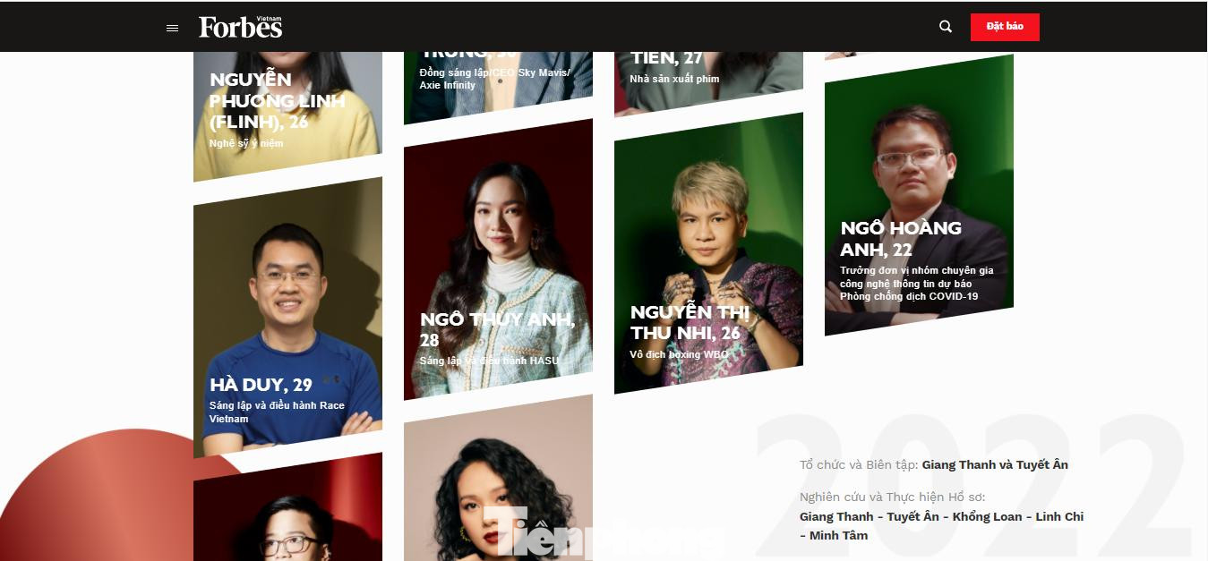 Hình ảnh của Ngô Hoàng Anh (ngoài cùng bên phải) khi được chọn vào danh sách Under 30 năm 2022 của Forbes Việt Nam Hình ảnh của Ngô Hoàng Anh (ngoài cùng bên phải) khi được chọn vào danh sách Under 30 năm 2022 của Forbes Việt Nam
