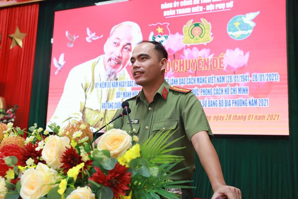 Trung tá Lê Hoàng Việt Lâm - giảng viên Trường đại học An ninh nhân dân, người vừa bắt tên cướp giật hôm 17/4