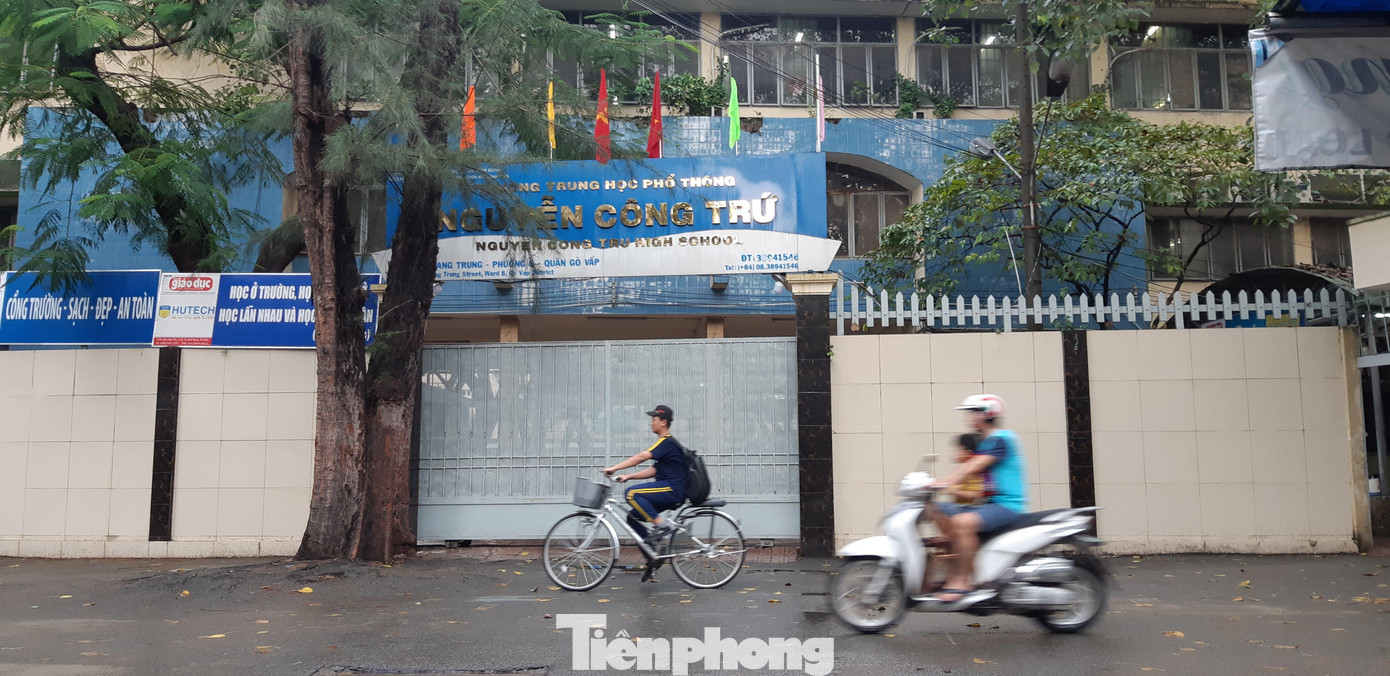 Trường THPT Nguyễn Công Trứ nơi xảy ra sự việc