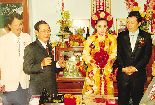 Hình ảnh hôn lễ của Nguyễn Phúc Duy và Nguyễn Đặng Xuân Thùy - Ảnh: gia đình cung cấp