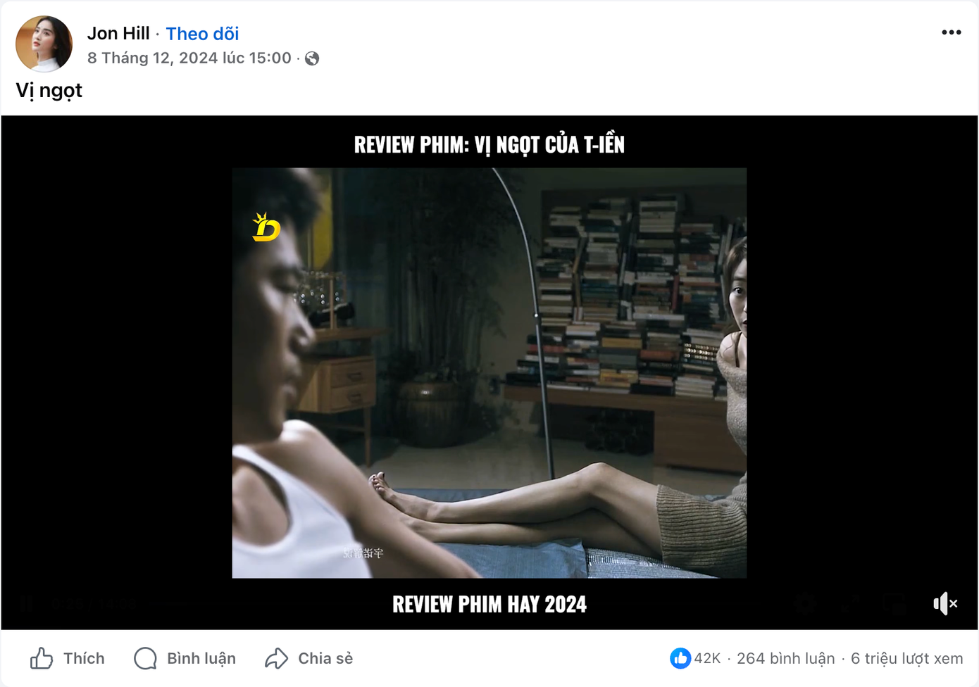 Video review phim nhan nhản trên mạng xã hội, thu hút hàng triệu người theo dõi.